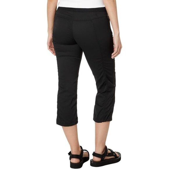 The North Face Womens Size Large Black Aphrodite 2.0 Capri Athletic Pants NEW - Picture 2 of 2
